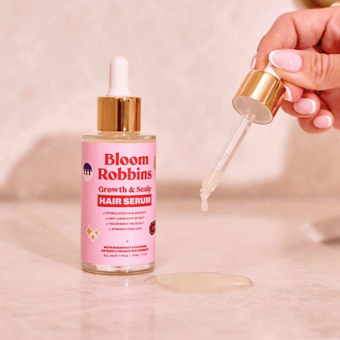 Siero per la crescita dei capelli al rosmarino