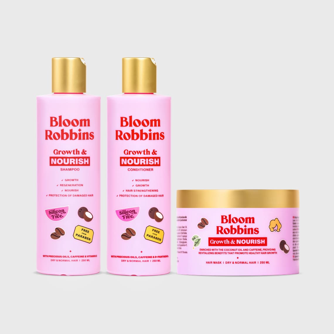 Linea completa per capelli per un nutrimento profondo e una crescita dei capelli